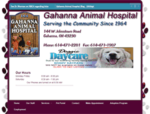 Tablet Screenshot of gahannaanimalhospital.org